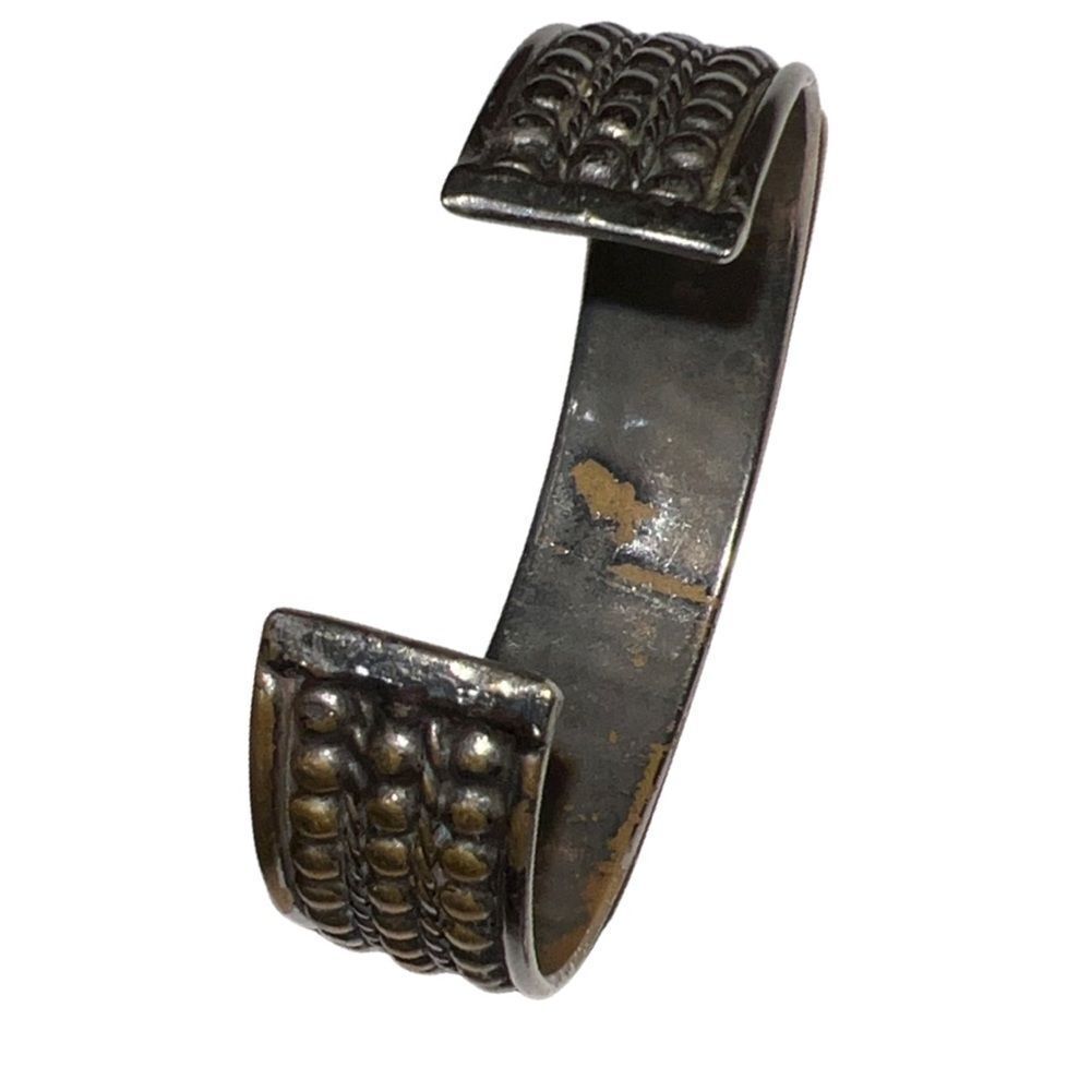 Two Vintagesilver Bangle Cuff Bracelets - image 3